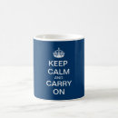 Search for keep calm and carry on mugs blue