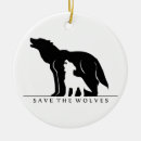 Search for white wolf christmas tree decorations Animals