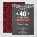 Search for ruby red wedding invitations Black