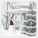 Search for vintage lady stickers Christmas tree