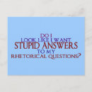 Search for answer postcards Sarcasm