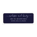 Search for navy blue return address stickers Typography
