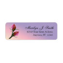Search for rose address return address labels Purple