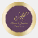 Search for plum and gold wedding stickers Elegant