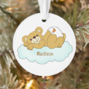 Search for teddy bear christmas tree decorations Baby