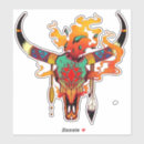 Search for cowboy skull stickers Western