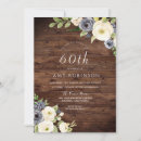 Search for rustic 60th birthday invitations Floral