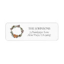 Search for winter wreath return address labels Merry christmas