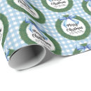 Search for christmas wreath wrapping paper Bow