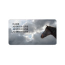Search for thoroughbred horse return address labels Horses