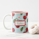 Search for blue gingham mugs Rustic