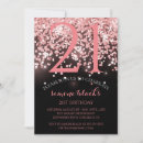Search for girly 21st birthday invitations Rose gold