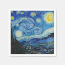 Search for starry night sky napkins Moon and stars