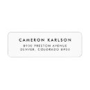 Search for contemporary return address labels Elegant