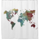 Search for world map shower curtains Atlas