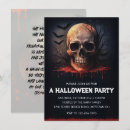 Search for bloody halloween invitations Skull
