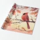 Search for cardinals wrapping paper Watercolor