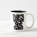 Search for she said mugs Humour