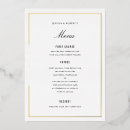 Search for gold foil menus Black and gold