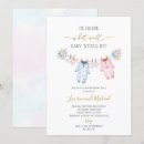 Search for gender reveal invitations Pink or blue