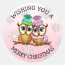 Search for cute owl couple stickers Snowflakes
