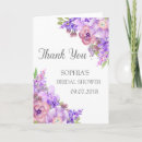 Search for purple bridal thank you cards Wildflowers