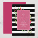Search for colour monogram invitations Black and white