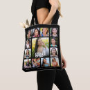 Search for senior for high school tote bags Black and white