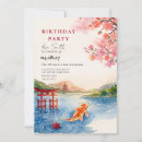 Search for sakura birthday invitations Oriental