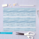 Search for blue ocean waves tissue paper White