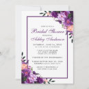 Search for violet bridal shower invitations Purple