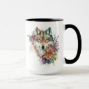 Search for watercolor wolf mugs Floral