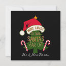 Search for funny square christmas invitations Santa