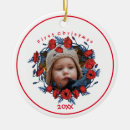 Search for poppy flower christmas tree decorations Blue