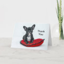 Search for bulldog thank you cards Black