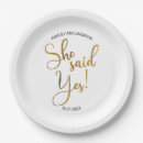Search for she said yes plates Gold
