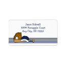 Search for team return address labels Blue