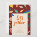 Search for colored leaf invitations Leaves
