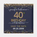 Search for 40th birthday magnets Gold