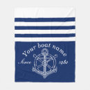 Search for nautical blankets Welcome aboard