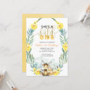 Search for deer 1st birthday invitations Fox