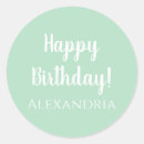 Search for monogram name stickers Birthday