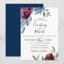 Search for burgundy and blue wedding invitations Chic