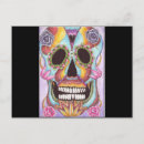 Search for dead rose postcards Skull