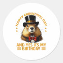 Search for happy groundhog day stickers My birthday