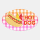 Search for condiment stickers Hot dog