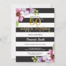 Search for gold and white 50th birthday invitations Adult birthday party