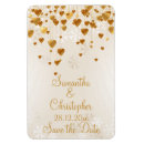 Search for gold snowflake save the dates Golden