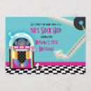 Search for jukebox invitations 50's