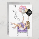 Search for purple and silver graduation invitations Girl